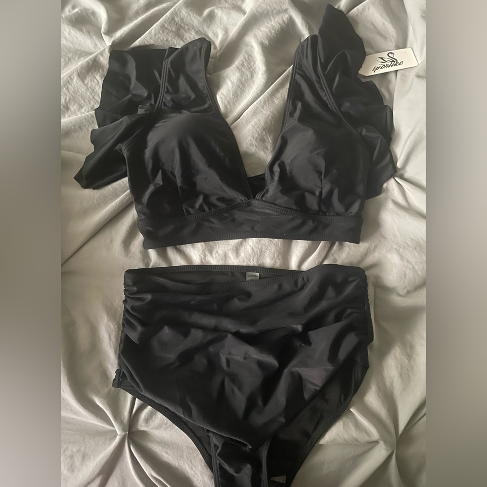 NWT from Amazon, black swimsuit